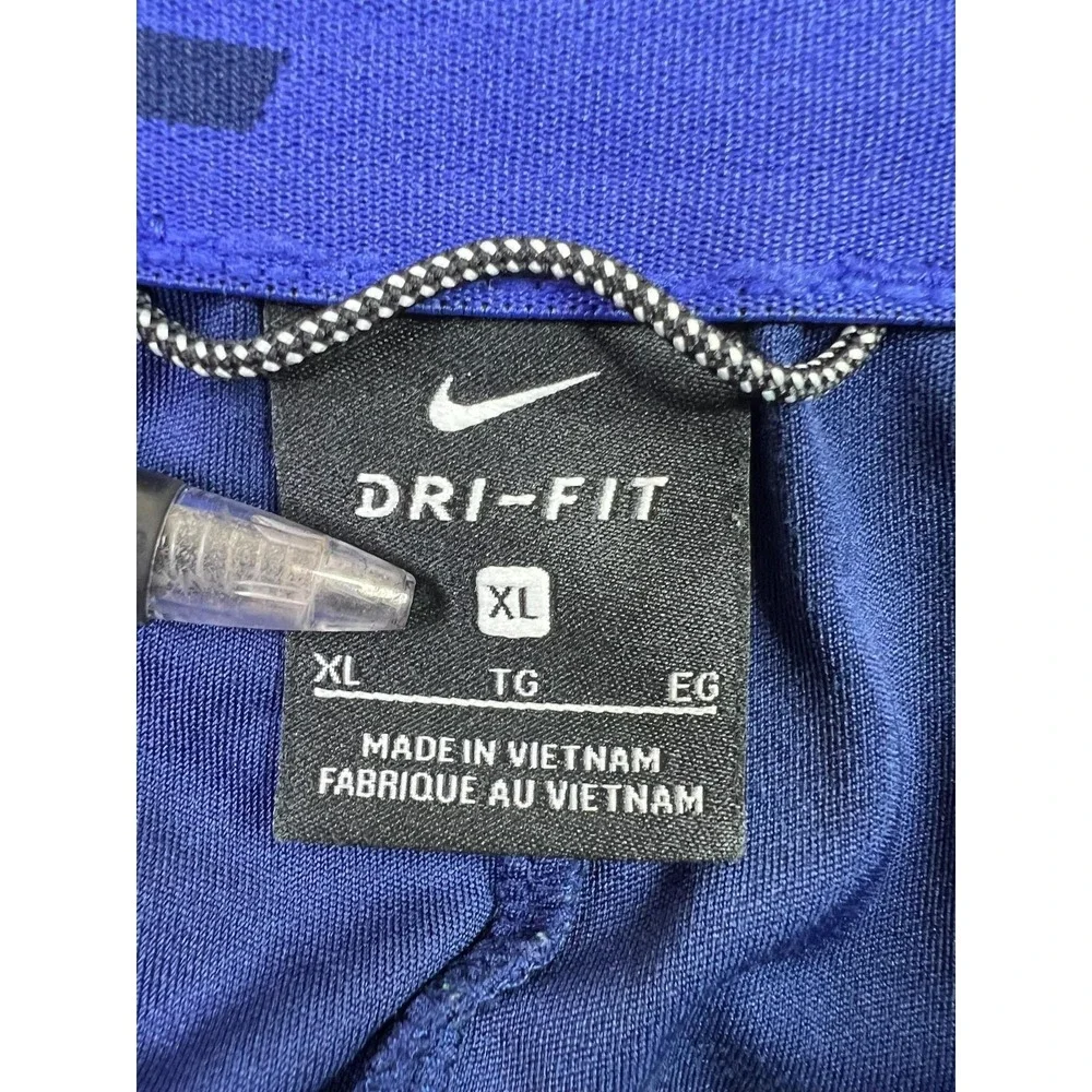 Nike Dri-FIT‎ Shorts Boys XL Navy Blue Athletic Training Basketball Swoosh Logo